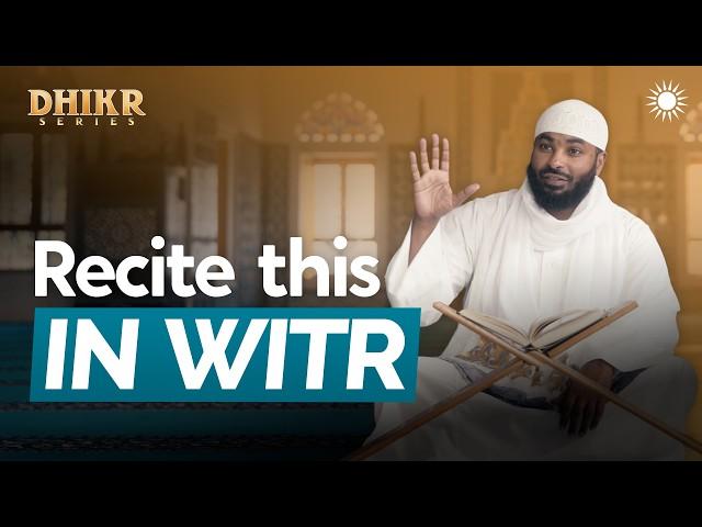 The Dua the Prophet ﷺ Taught His Grandson | Ep 4 – Dhikr Series | Sh Ammar Alshukry